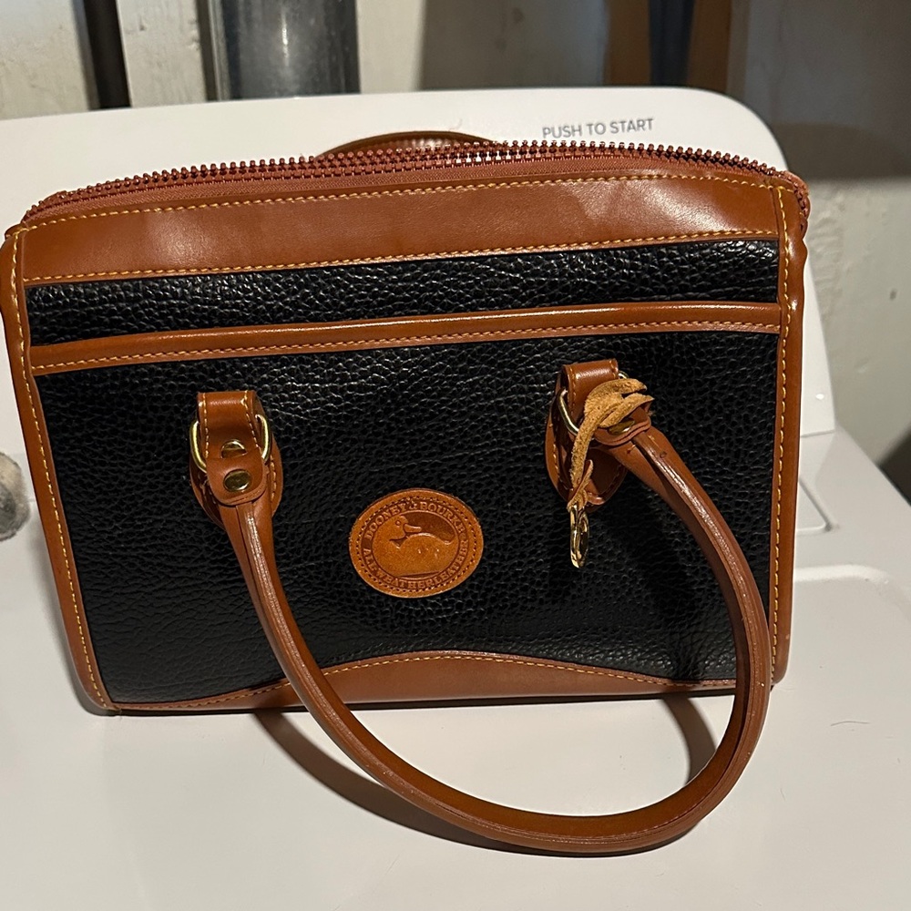 Dooney & Bourke Black and Tan Mini Bag